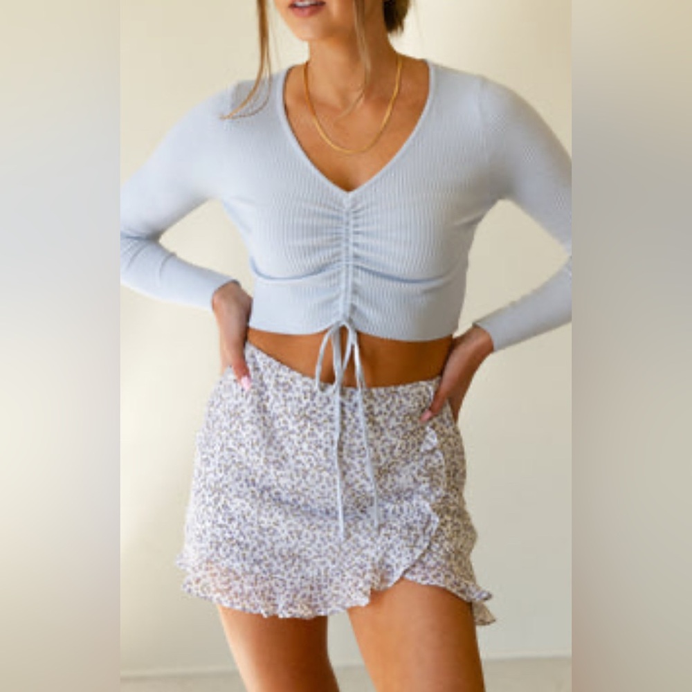Floral Ruffle Skort